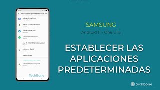 Aplicaciones predeterminadas  Samsung Android 11  One UI 3 [upl. by Eonak]