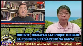 KAPE AT KWENTUHAN 02052024  DUTERTE TUMAWAG KAY ROQUE TUNGKOL SA POSIBLENG PAGARESTO SA KANYA [upl. by Kiehl]