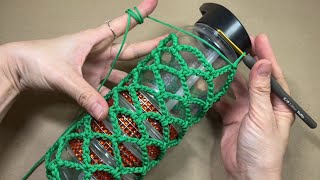 How to crochet a water bottle holder 550ml [upl. by Rutledge]