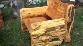 SILLONES DE CIPRES RUSTICOS ARTESANALES [upl. by Bowen]