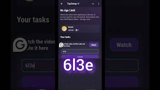 No age limit tapswap video code 21 November [upl. by Tempest125]
