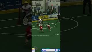 highlightsaves Onondaga RedHawks Tykes Goalie at the Onondaga Nations arena boxlacrosse lacrosse [upl. by Doria]