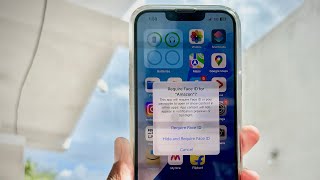 How to enable Face iD for any app in iOS18  Tricky to find the settings ios iphone security [upl. by Innus]