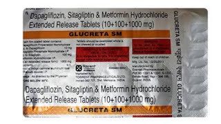 GLUCRETA SMDapagliflozin 10mgSitagliptin 100mgampMetformin 1000mg Uses In Bengali [upl. by Janis218]