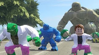 Lizard Transformation vs Big Abomination vs ABomb  LEGO Marvel Super Heroes Games [upl. by Egdamlat]