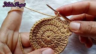 Tutorial Merajut Ganci Amplop Lebaran 03  Crochet Keychain Envelope Tutorial malarajut [upl. by Adnaluy248]