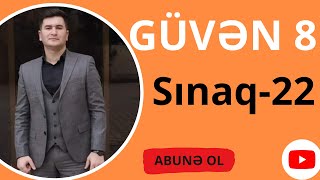 GÜVƏN 8ci SİNİF SINAQ22 Bütün testlərin izahı sınaq22 [upl. by Annoid]