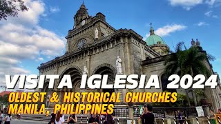 Manila Visita Iglesia 2024  Oldest and Historical Churches of Manila [upl. by Anisamoht]