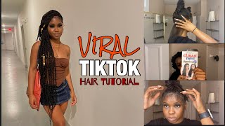 Viral TikTok Hair Tutorial Cuban Twists [upl. by Renrut546]