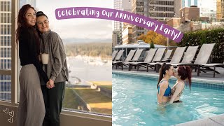 Romantic Staycation at the Fairmont Waterfront Vancouver  LESBIAN TRAVEL COUPLE  Lez See the World [upl. by Ettevi209]