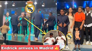 Endrick arriving in Madrid with Family🔥Endrick meets Vinicius and RonaldoEndrick visits Madrid [upl. by Martine]