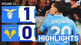 LAZIOVERONA 10  HIGHLIGHTS  Zaccagni strikes the winner at the Olimpico  Serie A 202324 [upl. by Shaner]