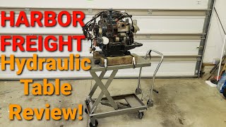 Harbor Freight 1000lb Hydraulic Table Cart Review [upl. by March]