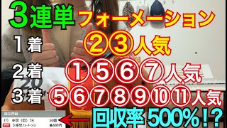 【競馬検証】30万円投資！3連単フォーメーション②③→①⑤⑥⑦→⑤⑥⑦⑧⑨⑩⑪人気で買ってみた！ [upl. by Lilllie]