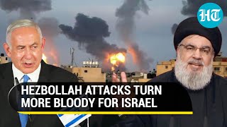 Hezbollah Injures 18 Israeli Soldiers Civilians After Netanyahu Govt Threatens Beirut  Hamas War [upl. by Oinigih]