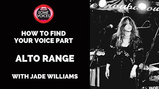 How to find your voice part  Alto range [upl. by Leilamag]