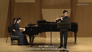 GP Telemann  Sonata in f minor TWV 41f1 for Flute and Piano 플루트 이상훈 [upl. by Scharf760]