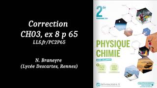 Correction CH03 Ex 8 p 65 LLS [upl. by Awram]