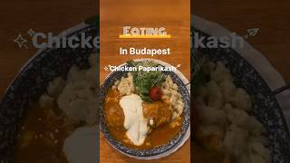 Tasting Authentic Chicken Paprikash in Budapest 🇭🇺 [upl. by Emoreg844]