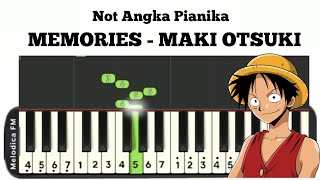 Memories One Piece OST  Not angka pianika [upl. by Liv]