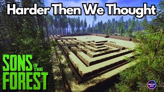 New Maze Build Progress 20 Complete amp Growing  Sons of the Forest [upl. by Myca776]