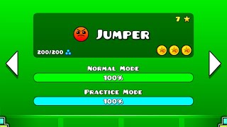 Jumper  Geometry Dash Level 7 ALL COINS [upl. by Marra]