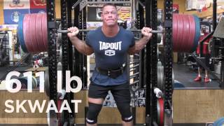 John Cena Squats 611 Pounds [upl. by Eudosia]