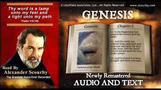 1  Book of Genesis  Read by Alexander Scourby  AUDIO amp TEXT  FREE on YouTube  GOD IS LOVE [upl. by Iuqcaj]