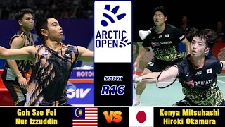 Goh Sze FeiNur Izzuddin vs Kenya MitsuhashiHiroki Okamura  Arctic Open 2024 Badminton  R16 [upl. by Leba]