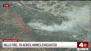 Hills Fire prompts evacuation orders in Riverside County [upl. by Ailem]