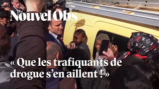 Macron à Marseille  quotLe but  Cest que les trafiquants de drogue sen aillentquot [upl. by Notlrac]