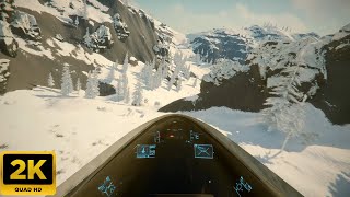 Star Citizen Relaxing Flying in Snowy Forest No commentary Gameplay 2K  60 FPS [upl. by Fenelia160]