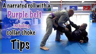 Rolling with a purple belt plus some loop choke tips [upl. by Nnorahs]