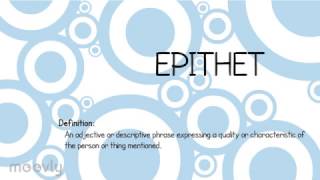 Epithets in Literature [upl. by Eipper905]