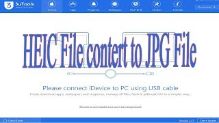 how to convert HEIC File to JPG File By 3uTools [upl. by Akirrehs629]