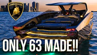 Experience Luxury and Speed on the 45 Million Lamborghini 63 Yacht  Only 63 Made [upl. by Rhyner]