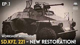 WORKSHOP WEDNESDAY Restoring the ONLY SdKfz 221 Light Armoured Car in the world [upl. by Zertnom825]