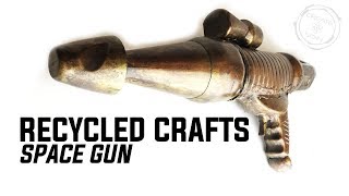 RECYCLED CRAFTS SPACE GUN DIY BLASTER [upl. by Glori]