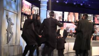 Dancing Rabbis Chabad Telethon behind the scenes 00159MTS [upl. by Anneg]