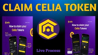 Claim Celia Token Live Process Celia Token WithdrawCelia Token Claiming [upl. by Ricketts]