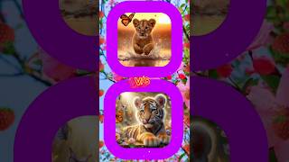 new cute animals tiktok 🥰😱🤩 Choose the cute tiger despacito song viralvideo doglover shorts [upl. by Gnot]