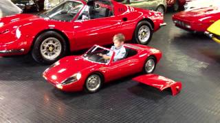 Porsche 904 Carrera GTS electric kid car test drive [upl. by Downs171]