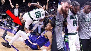 NBA Scary Injuries Moments [upl. by Anoiek]