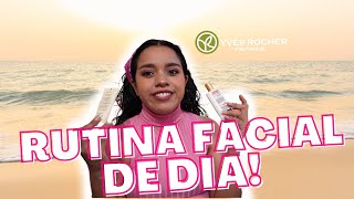 RUTINA FACIAL DE DÍA  yvesrocher skincare belleza [upl. by Ycram215]