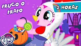 A los ponis les encanta Truco o trato🎃🍬🍭  2 Horas  My Little Pony 🦄 La magia de la amistad [upl. by Caz]