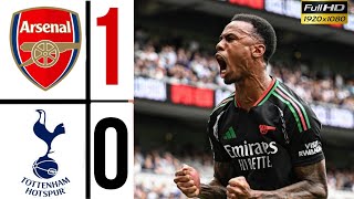 arsenal vs tottenham 10 extended highlights premierleague 202425 Gabriel Magalhães Goal [upl. by Milo]