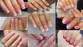 Diferentes diseños UÑAS FRANCESAS elegantes NAILS FRENCH [upl. by Elnar]