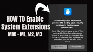 How to enable System Extensions on Apple M2 2024 [upl. by Arinay]