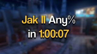 Jak II Any HD Collection Speedrun in 10007 [upl. by Darraj]