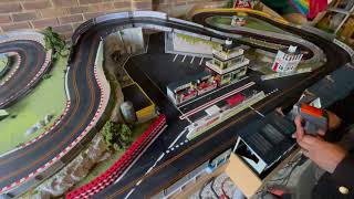 Catalunya Pequeno scenic Scalextric Layout 2021 test drive [upl. by Maxama]